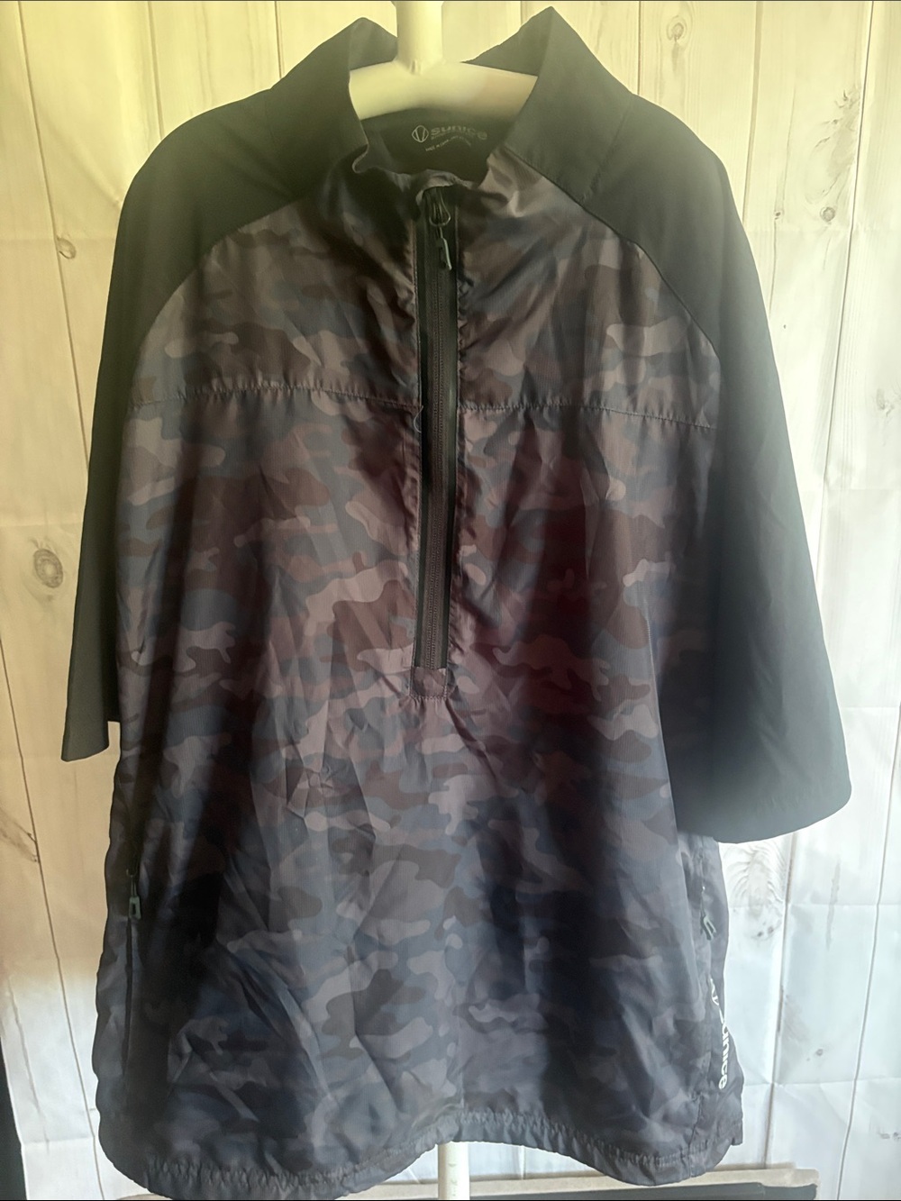 Sunice Black Grey Camo Windbreaker Pullover